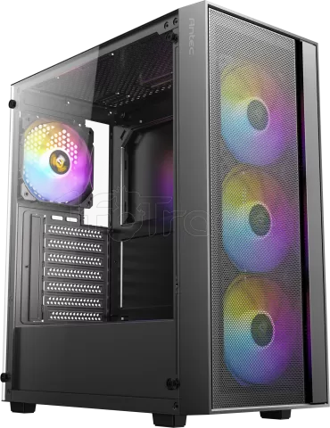 Photo de Boitier Moyen Tour ATX Antec AX65 RGB avec panneau vitré (Noir)