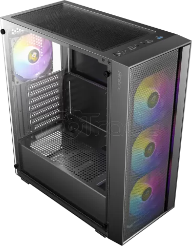 Photo de Boitier Moyen Tour ATX Antec AX65 RGB avec panneau vitré (Noir)