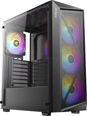 Photo de Boitier Moyen Tour ATX Antec AX67 RGB avec panneau vitré (Noir)