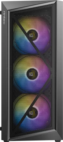Photo de Boitier Moyen Tour ATX Antec AX67 RGB avec panneau vitré (Noir)