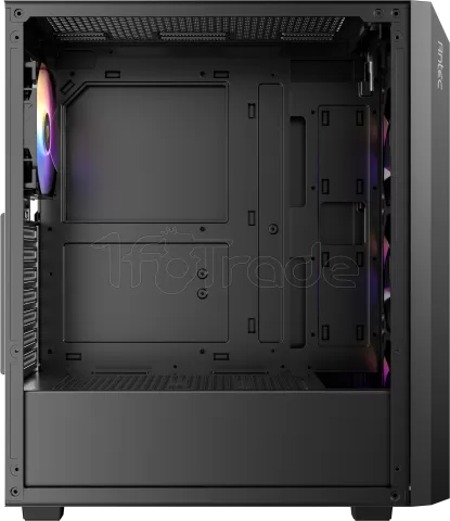 Photo de Boitier Moyen Tour ATX Antec AX67 RGB avec panneau vitré (Noir)