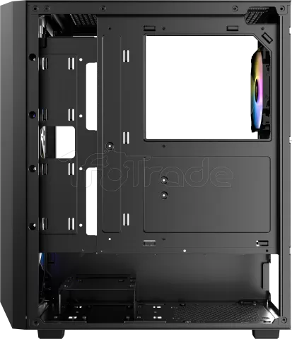 Photo de Boitier Moyen Tour ATX Antec AX67 RGB avec panneau vitré (Noir)