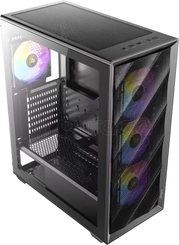 Photo de Boitier Moyen Tour ATX Antec AX85 RGB avec panneau vitré (Noir)