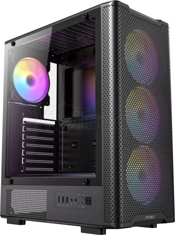 Photo de Boitier Moyen Tour ATX Antec VX310 RGB avec panneau vitré (Noir)