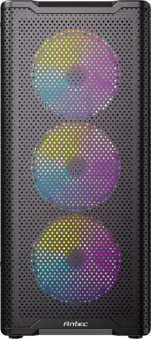Photo de Boitier Moyen Tour ATX Antec VX310 RGB avec panneau vitré (Noir)