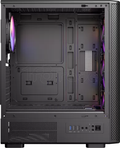 Photo de Boitier Moyen Tour ATX Antec VX310 RGB avec panneau vitré (Noir)