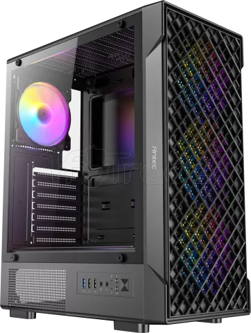 Photo de Boitier Moyen Tour ATX Antec VX320 RGB avec panneau vitré (Noir)