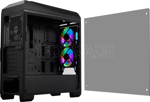 Photo de Boitier Moyen Tour ATX Azza Chroma B RGB avec panneaux vitrés (Noir)