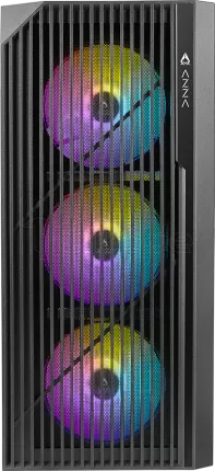 Photo de Boitier Moyen Tour ATX Azza Source RGB avec panneau vitré (Noir)