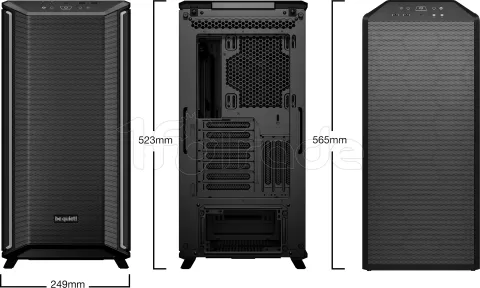 Photo de Boitier Moyen Tour ATX be quiet! Dark Base 701 RGB avec panneau vitré (Noir)
