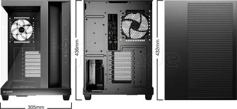 Photo de Boitier Moyen Tour ATX be quiet! Light Base 500 LX RGB avec panneaux vitrés (Noir)