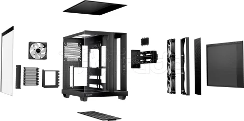 Photo de Boitier Moyen Tour ATX be quiet! Light Base 500 LX RGB avec panneaux vitrés (Noir)