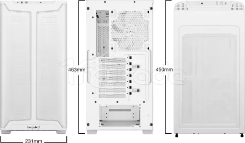 Photo de Boitier Moyen Tour ATX be quiet! Pure Base 501 DX RGB avec panneau vitré (Blanc)