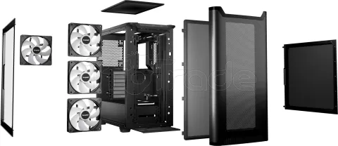 Photo de Boitier Moyen Tour ATX be quiet! Pure Base 501 DX RGB avec panneau vitré (Noir)
