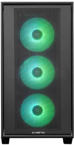 Photo de Boitier Moyen Tour ATX Chieftec Hunter 3 RGB avec panneau vitré (Noir)