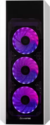 Photo de Boitier Moyen Tour ATX Chieftec Scorpion 3 RGB avec panneaux vitrés (Blanc)