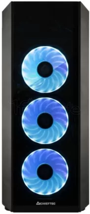 Photo de Boitier Moyen Tour ATX Chieftec Scorpion III GL-03B RGB avec panneaux vitrés (Noir)