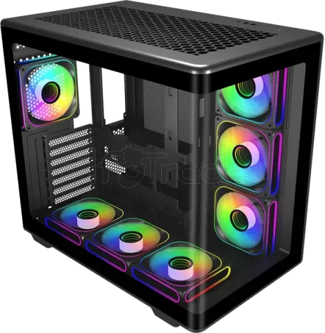 Photo de Boitier Moyen Tour ATX Cooler Master Elite 600 avec panneaux vitrés (Noir)