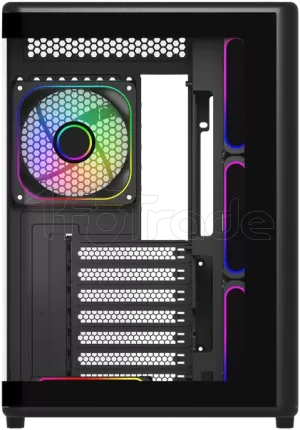 Photo de Boitier Moyen Tour ATX Cooler Master Elite 600 avec panneaux vitrés (Noir)