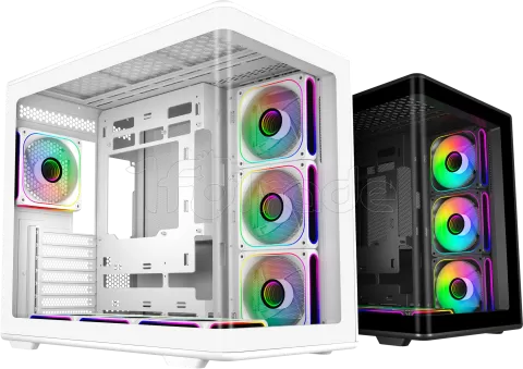Photo de Boitier Moyen Tour ATX Cooler Master Elite 600 avec panneaux vitrés (Noir)