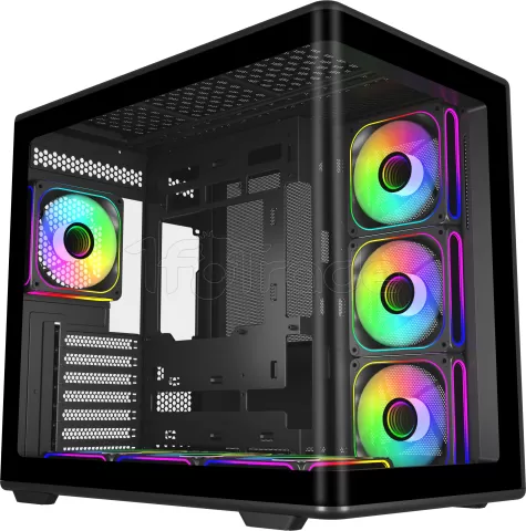 Photo de Boitier Moyen Tour ATX Cooler Master Elite 600 avec panneaux vitrés (Noir)