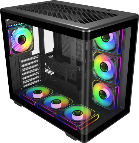 Photo de Boitier Moyen Tour ATX Cooler Master Elite 600 avec panneaux vitrés (Noir)