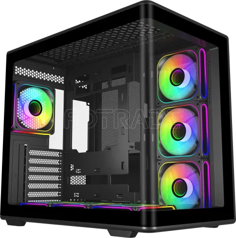 Photo de Boitier Moyen Tour ATX Cooler Master Elite 600 RGB avec panneaux vitrés (Noir)