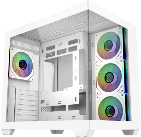 Photo de Boitier Moyen Tour ATX Cooler Master Elite 681 RGB avec panneaux vitrés (Blanc)