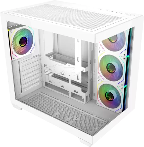 Photo de Boitier Moyen Tour ATX Cooler Master Elite 681 RGB avec panneaux vitrés (Blanc)