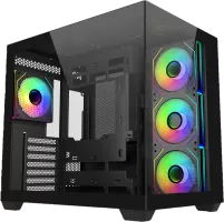 Photo de Boitier Moyen Tour ATX Cooler Master Elite 681 RGB avec panneaux vitrés (Noir)