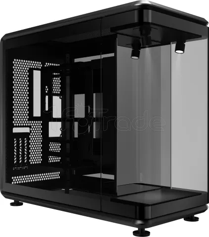 Photo de Boitier Moyen Tour ATX Cooler Master MasterFrame 360 Panorama avec panneaux vitrés (Noir)