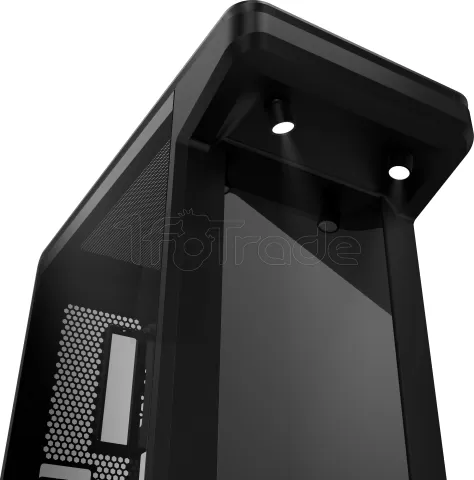 Photo de Boitier Moyen Tour ATX Cooler Master MasterFrame 360 Stage LCD avec panneaux vitrés (Noir)