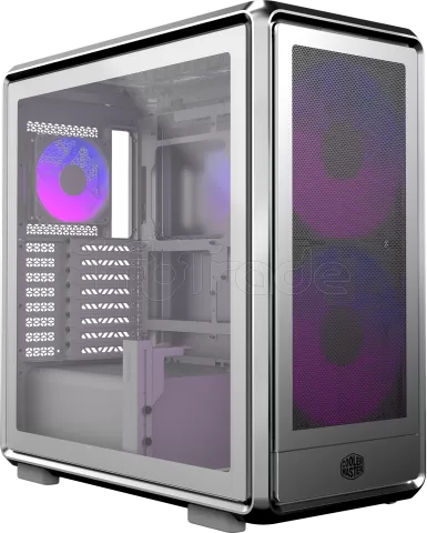 Photo de Boitier Moyen Tour ATX Cooler Master MasterFrame 500 Mesh RGB avec panneau vitré (Argent)