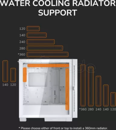 Photo de Boitier Moyen Tour ATX Cougar Airface ECO RGB avec panneau vitré (Blanc)