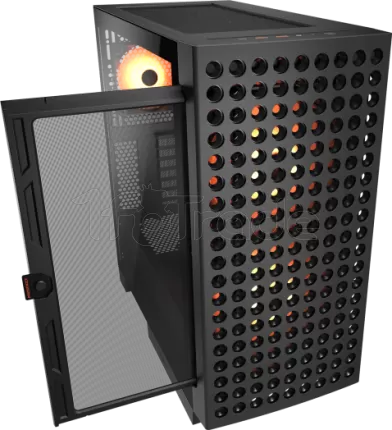 Photo de Boitier Moyen Tour ATX Cougar Airface ECO RGB avec panneaux vitrés (Noir)