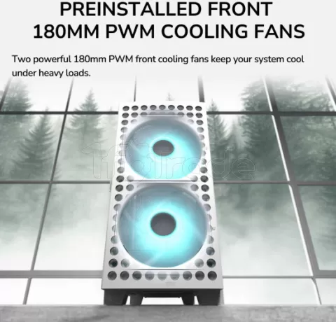 Photo de Boitier Moyen Tour ATX Cougar Airface ECO RGB avec panneaux vitrés (Noir)