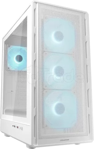 Photo de Boitier Moyen Tour ATX Cougar AirFace Pure Pro RGB avec panneaux vitrés (Blanc)
