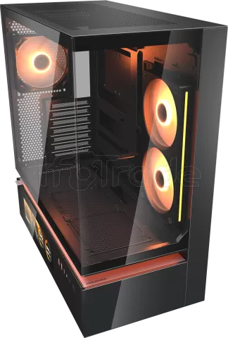 Photo de Boitier Moyen Tour ATX Cougar CFV235 Vision RGB avec panneaux vitrés (Noir)