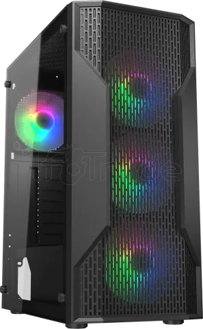 Photo de Boitier Moyen Tour ATX Cougar MX110 RGB avec panneau vitré (Noir)