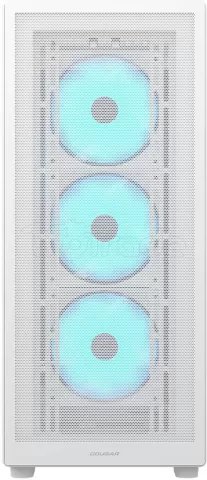 Photo de Boitier Moyen Tour ATX Cougar MX220 RGB avec panneau vitré (Blanc)