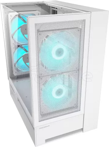 Photo de Boitier Moyen Tour ATX Cougar OmnyX RGB avec panneaux vitrés (Blanc)