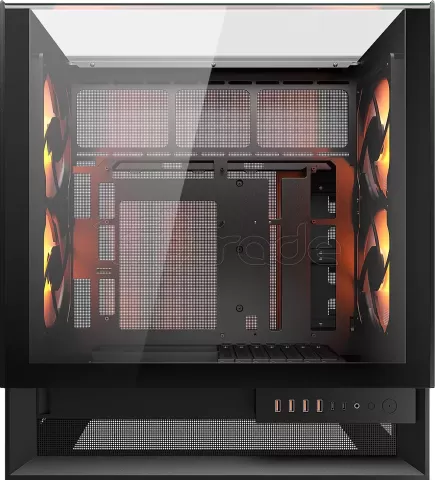 Photo de Boitier Moyen Tour ATX Cougar OmnyX RGB avec panneaux vitrés (Noir)