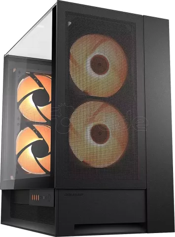 Photo de Boitier Moyen Tour ATX Cougar OmnyX RGB avec panneaux vitrés (Noir)