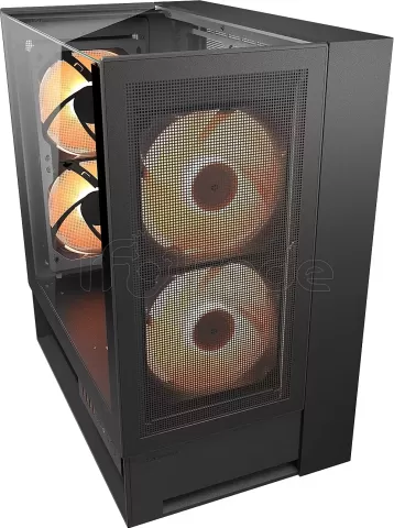 Photo de Boitier Moyen Tour ATX Cougar OmnyX RGB avec panneaux vitrés (Noir)