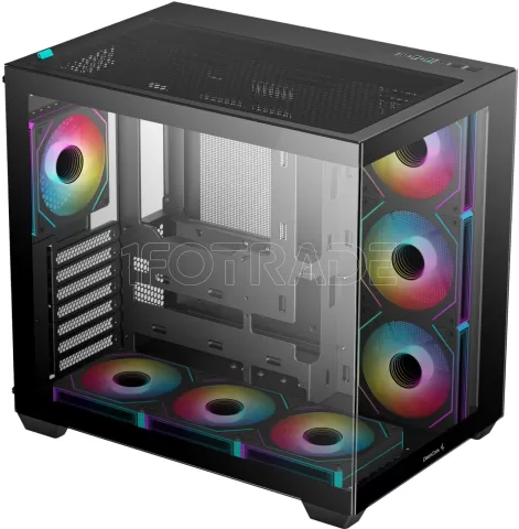 Photo de Boitier Moyen Tour ATX DeepCool CG530 7F RGB avec panneaux vitrés (Noir)
