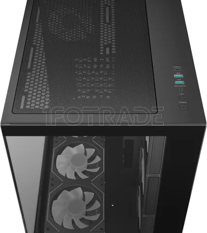 Photo de Boitier Moyen Tour ATX DeepCool CG530 7F RGB avec panneaux vitrés (Noir)