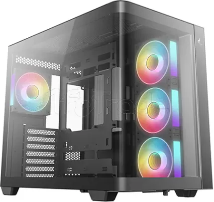 Photo de Boitier Moyen Tour ATX DeepCool CG530U 4F RGB avec panneaux vitrés (Noir)