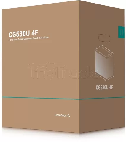 Photo de Boitier Moyen Tour ATX DeepCool CG530U 4F RGB avec panneaux vitrés (Noir)