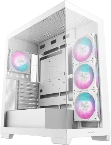 Photo de Boitier Moyen Tour ATX DeepCool CG580 4F RGB avec panneaux vitrés (Blanc)