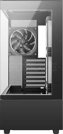 Photo de Boitier Moyen Tour ATX DeepCool CH690 LCD RGB avec panneaux vitrés (Noir)